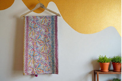 Vivid Threads Cotton Self Design Women Dupatta Or Scarf |Multicolor|